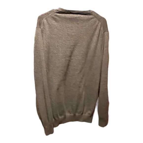 Jos A Bank Traveler 100% Pima Cotton V-Neck Sweater XXL Heather Gray EUC - Picture 2 of 11